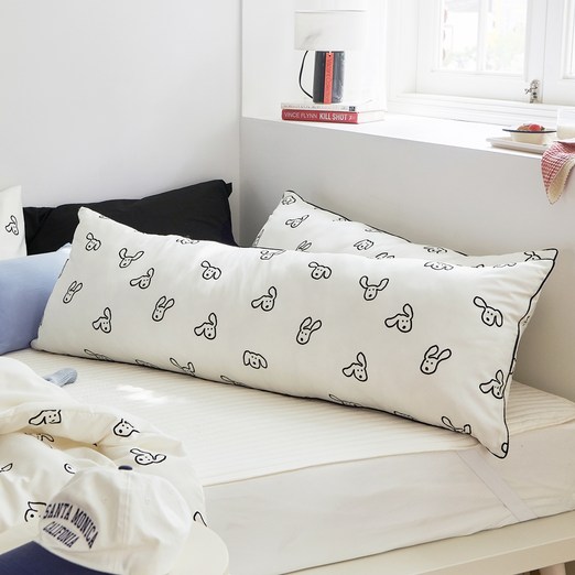 쁘리엘르 통세탁 롱 쿠션 바디필로우, 마루크림