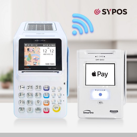 스마트로 카드단말기 유선 와이파이 신용카드 결제기 포스기 체크기 월사용료NO 약정기간NO, 1개