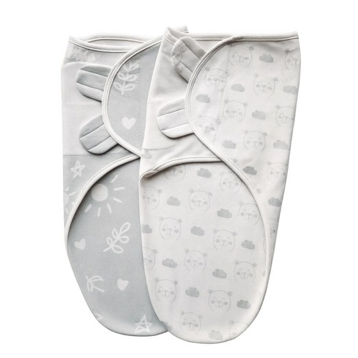 리틀그립 스와들 기적의 속싸개 그레이화이트 2종 세트