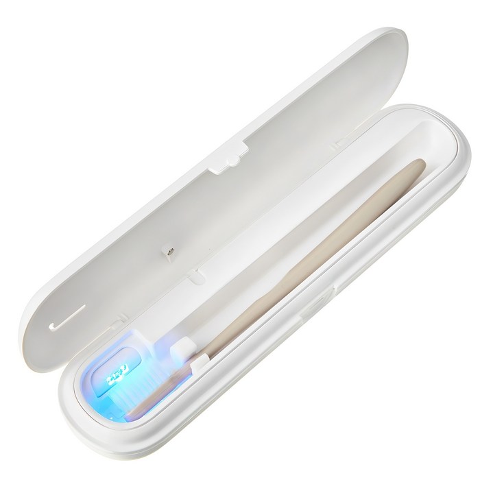 코멧 국내생산 건전지&USB-C타입 UV-C LED 휴대용 칫솔 살균기