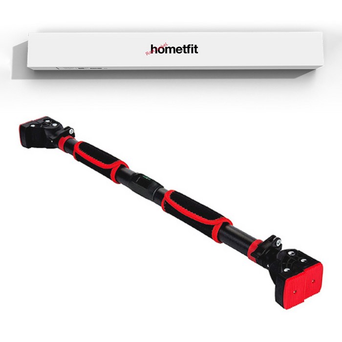 홈트핏 2중잠금 문틀철봉  수평계, 혼합색상