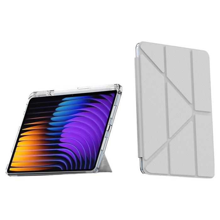 칸탐 샤오미 패드 커버 케이스, 그레이, 1개