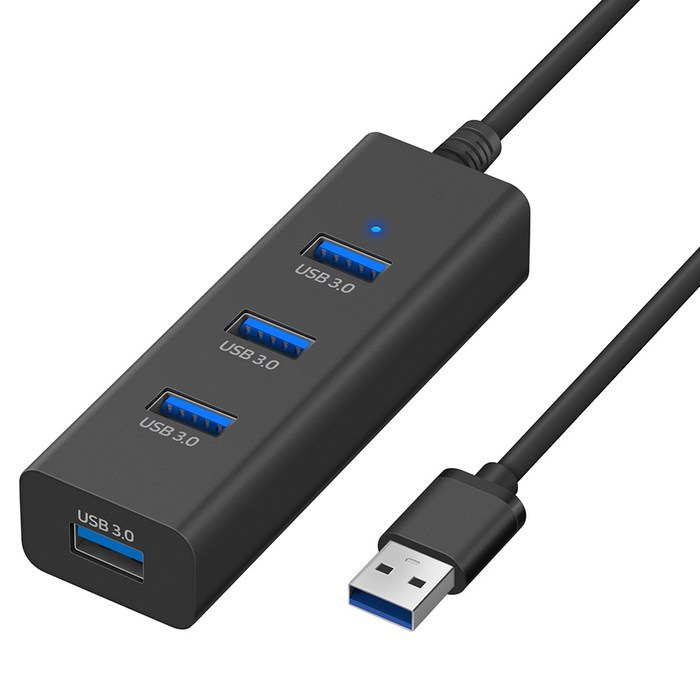 홈플래닛 USB 3.0 4포트 멀티 허브, 블랙, 1개 홈플래닛 USB 3.0 4포트 멀티 허브, 블랙, 1개