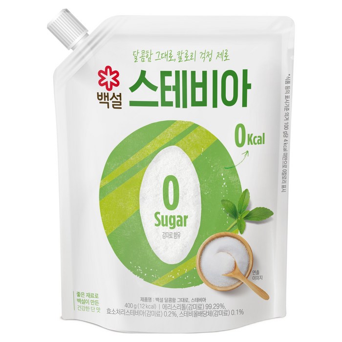 백설 스테비아 400g 설탕 대체 감미료