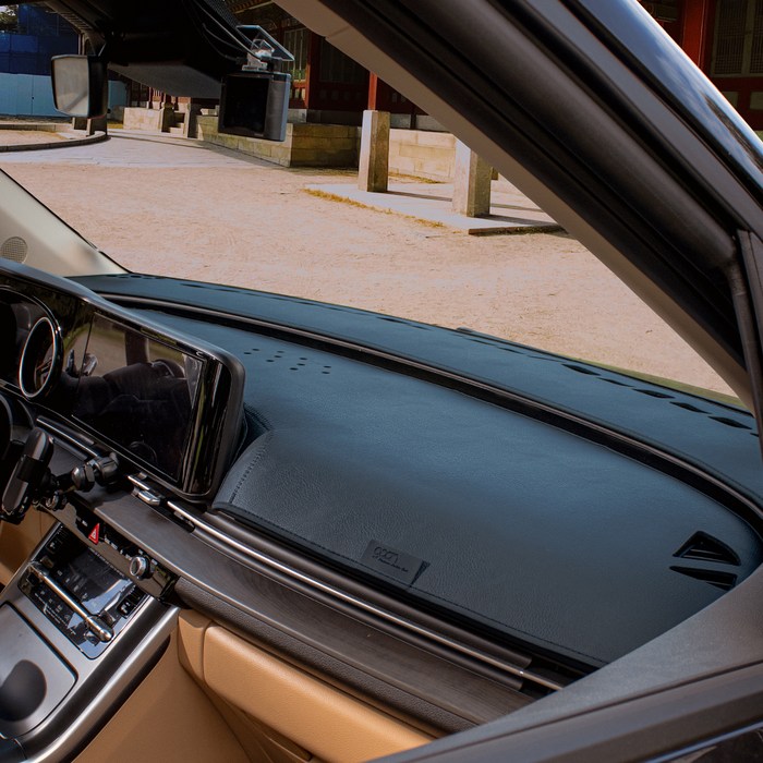 gaon 가죽 대쉬보드커버 3세대, 블랙, 디올뉴 그랜저 GN7 22년11월HUD유센터스피커무