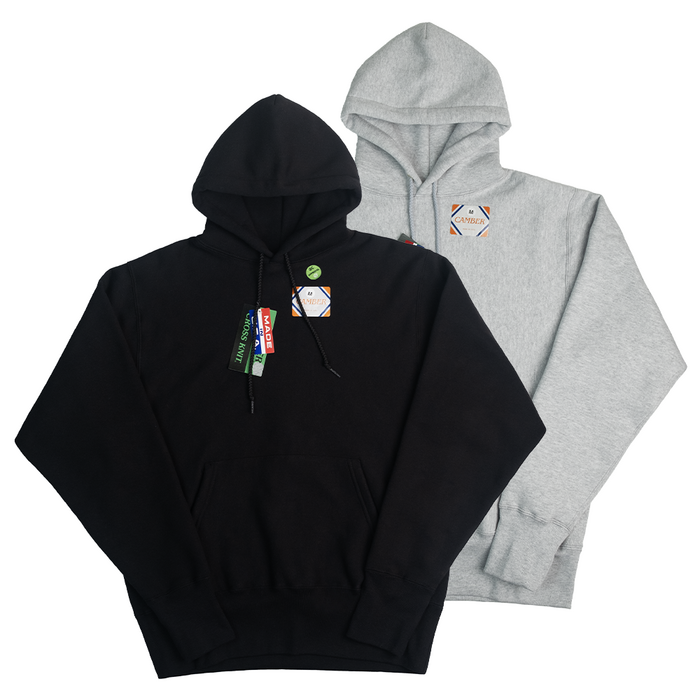 캠버 12oz 크로스 니트 풀오버 후드 기모 CB232