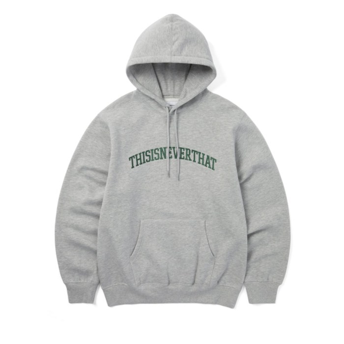 디스이즈네버댓 THISISNAVERTHAT THISISNEVERTHAT ArchLogo Hoodie Heather Grey TN253TSWHO04HGR 609452