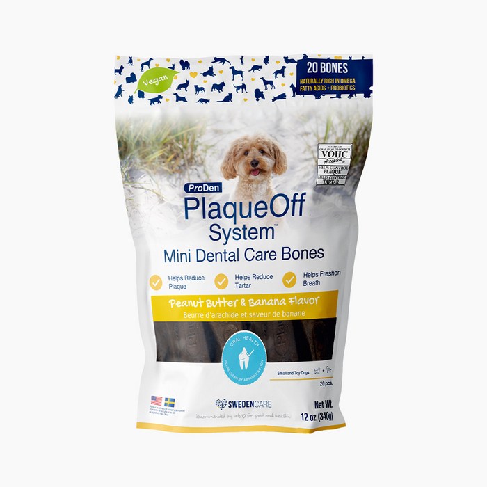 프로덴 플라그오프 미니 덴탈케어본 강아지 양치껌칠면조 터키츄링 4개, 3개, 340g, 피넛버터바나나