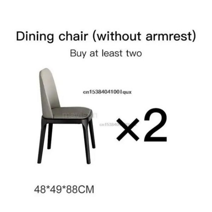 이탈리아 모던 미니멀리스트 록 슬래브 식탁, 직사각형 소형 가정용 단단한 나무, 밝은 식탁, 레스토랑 가구