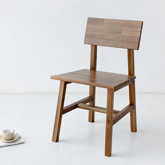 마켓비 TANG 원목의자 45 아카시아, 브라운 3556.8051, 1개