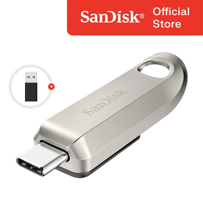 샌디스크 USB 메모리 CZ75 울트라 럭스 C타입 Gen1 400MBs, 256GB, 1개