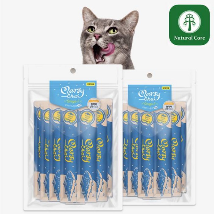 네츄럴코어 메리츄 대용량 오메가3 참치15p 2개