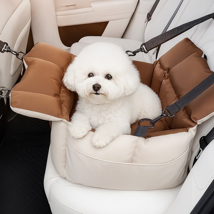 Curious Pony 강아지 카시트 이동가방 애견 카시트 강아지 자동차 카시트