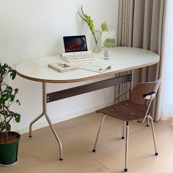 Eames 허먼밀러 임스테이블 타원형 책상 4인용 6인용