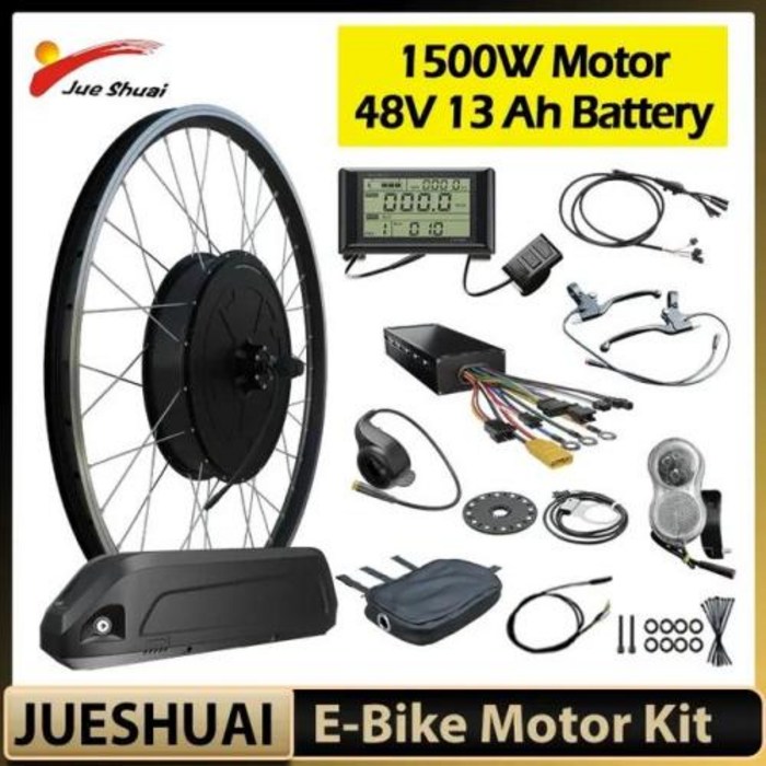 접이식전기자전거 배달 미니벨로 가성비 전기 자전거 변환 후면 허브 브러시리스 기어리스 리튬 휠 Ebike 키트