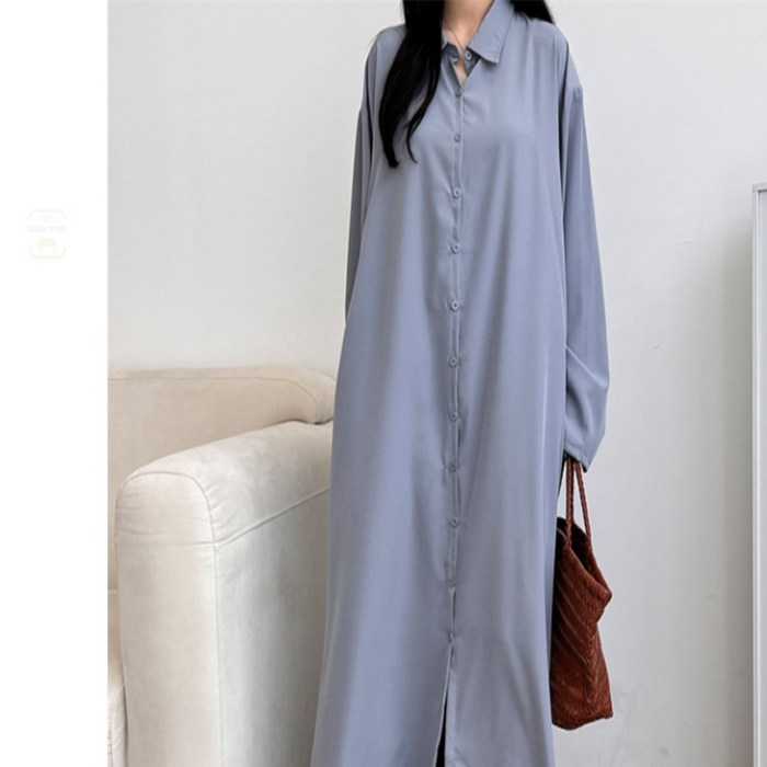 그니스토어 봄 셔츠 맥시 골지니트원피스 랩원피스