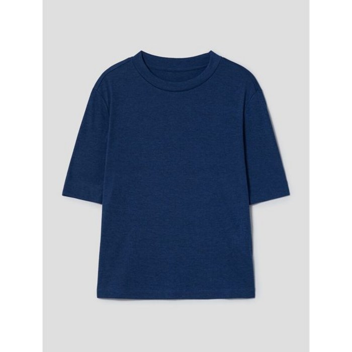 에잇세컨즈 여성 베이직 5부 티셔츠 블루 323242LY1P