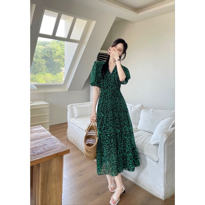 봄신상 주름 작은 꽃무늬 쉬폰 원피스 꽃무늬 데이트룩 원피스 3종 봄신상 주름 작은 꽃무늬 쉬폰 원피스 꽃무늬 데이트룩 원피스 3종