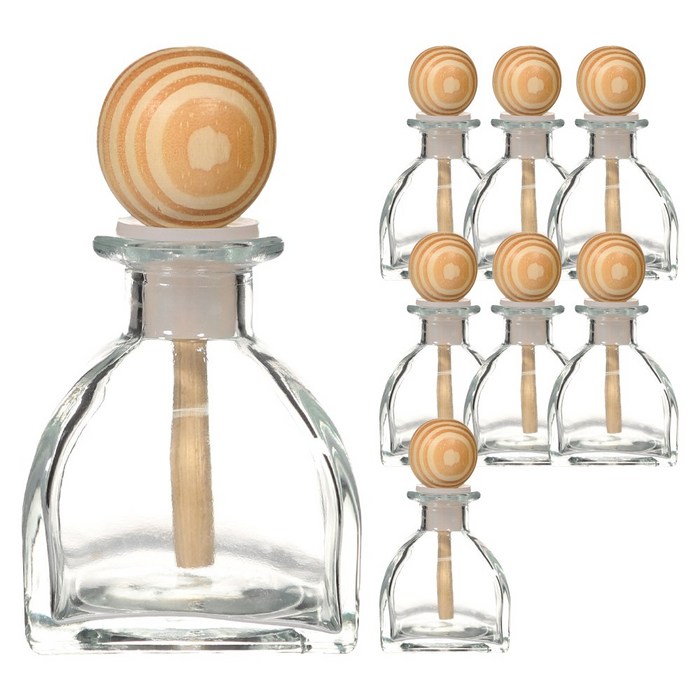 차량용 디퓨저 용기 우드볼 50ml 8개 공병 방향제 베이스, 8개 차량용 디퓨저 용기 우드볼 50ml 8개 공병 방향제 베이스, 8개