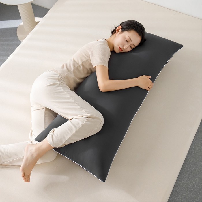 아누베오 사계절 자이언트 바디필로우커버, 챠콜그레이