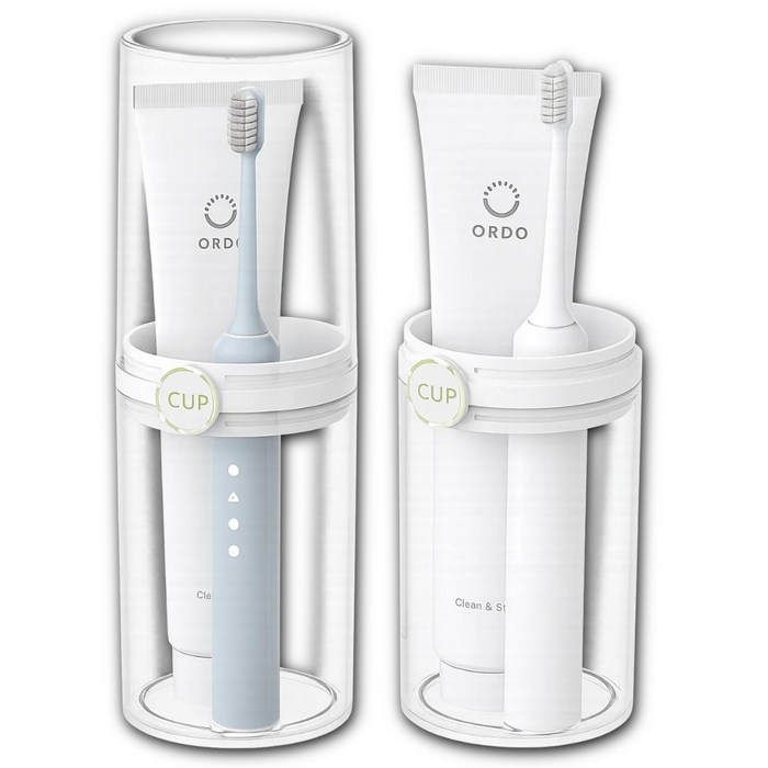 에이트몰 안심위생 투명 칫솔 케이스, 2개