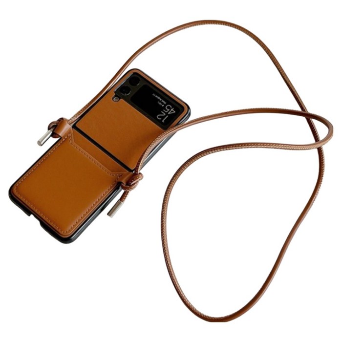 갤럭시 Z 플립7 플립6 플립5 플립4 플립3 케이스 깔끔한 디자인 카드 수납 포켓 지갑 목걸이 줄 스트랩 단색 심플ZFLIP7ZFLIP6ZFLIP5ZFLIP4ZFLIP3