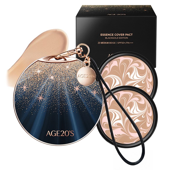 에이지투웨니스 블랙골드 에디션 팩트 케이스  리필 14g 2p