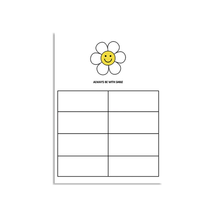 멜팅스튜디오 프리미엄 냉장고 자석 메모 화이트 보드 Bombom Smile