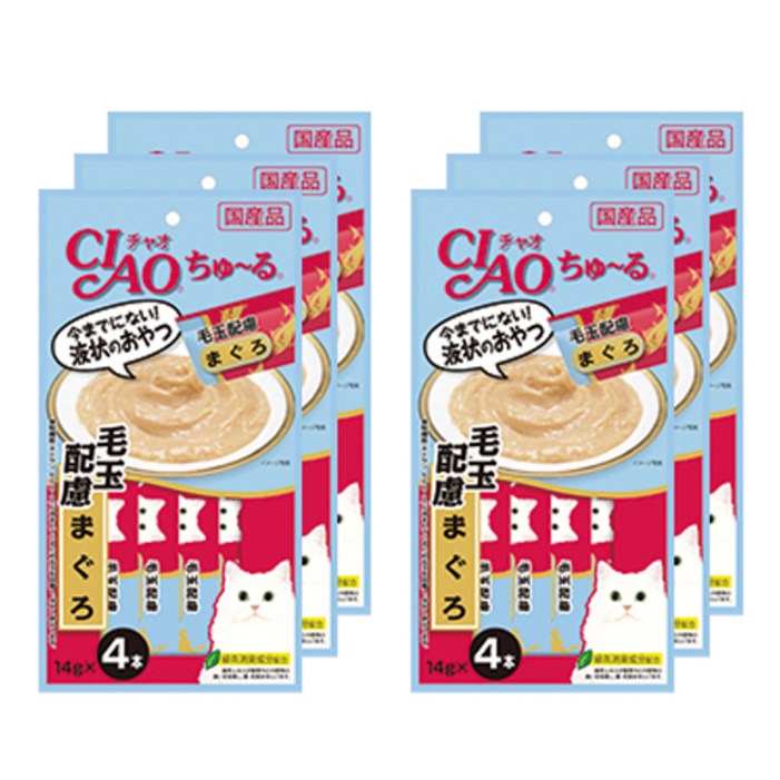 챠오츄르 고양이 헤어볼케어 짜먹는 간식 4p