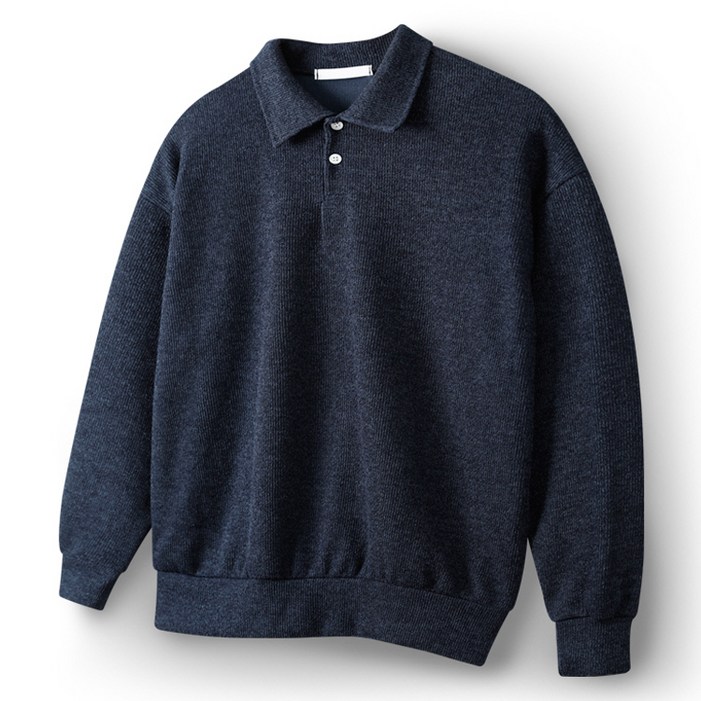 해리슨 남성용 코듀로이 긴팔 카라 니트 티셔츠 HA1017 NAT1009