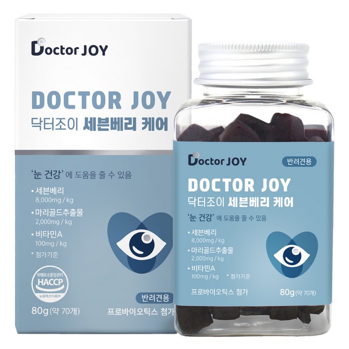 닥터조이 강아지 영양제, 눈물개선눈건강, 80g, 1개