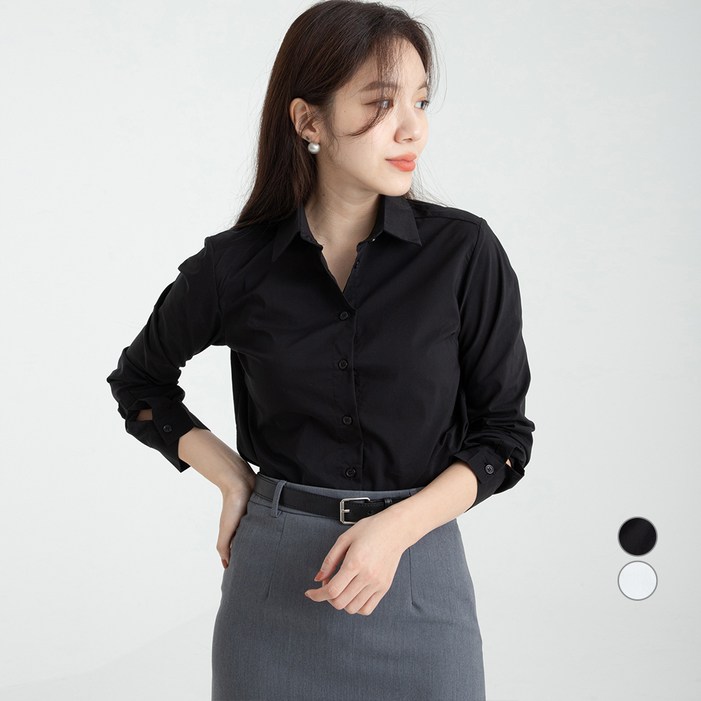 캐럿 여성 슬림핏 스트레치 셔츠 캐럿 여성 슬림핏 스트레치 셔츠