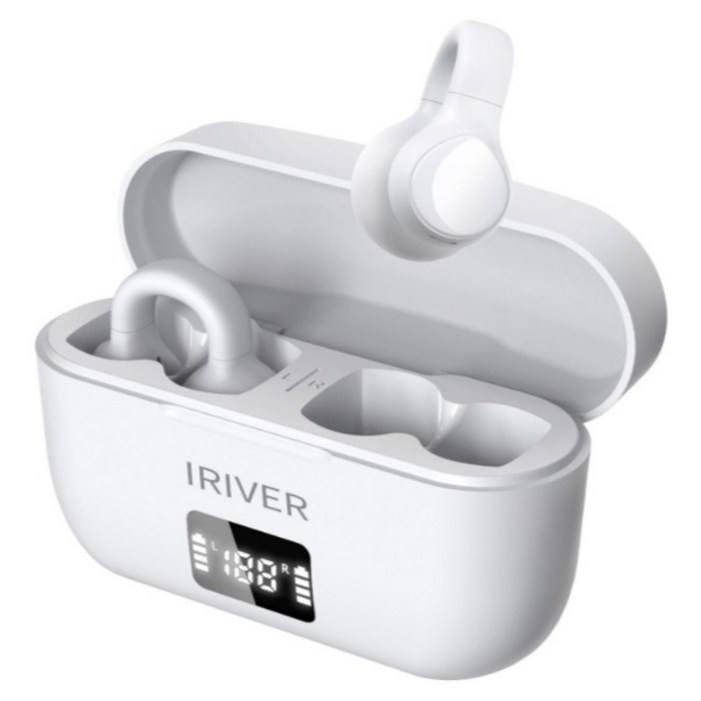 아이리버 오픈타입 무선 5.3 이어커프 블루투스 이어폰, ITWC1, WHITE