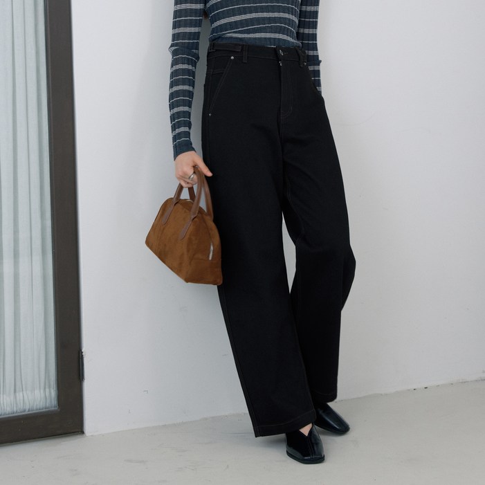 쥬시쥬디 여성용 배럴레그 데님 팬츠 JZDP021G