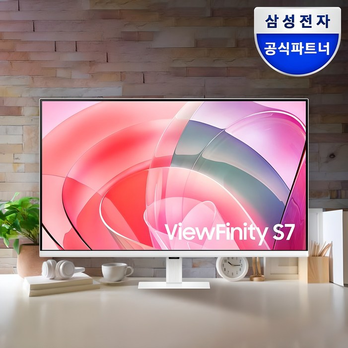 Samsung UHD 4K 32인치 고해상도 모니터 화이트