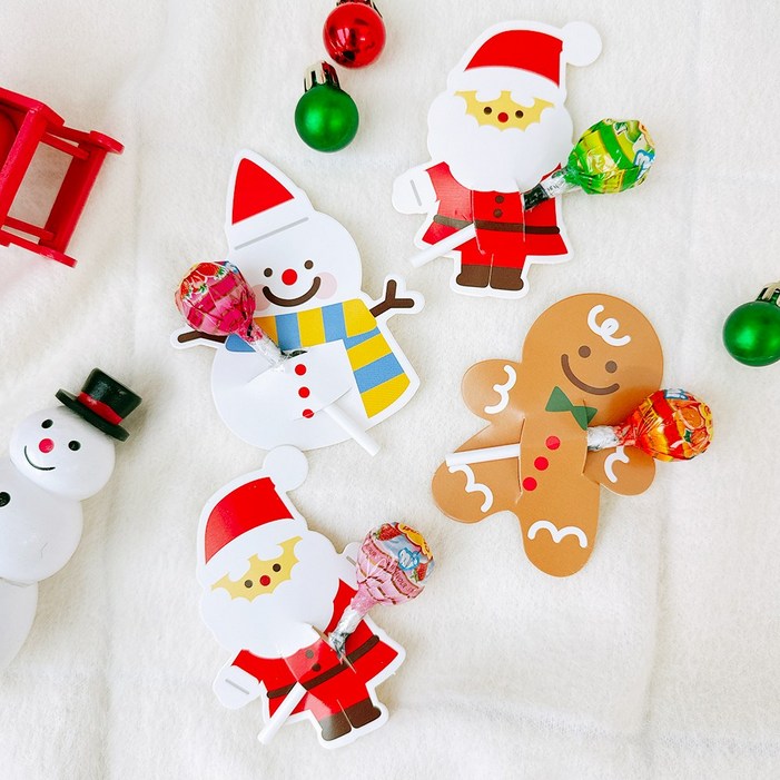 크리스마스 사탕 페이퍼 캔디 막대 사탕꽂이