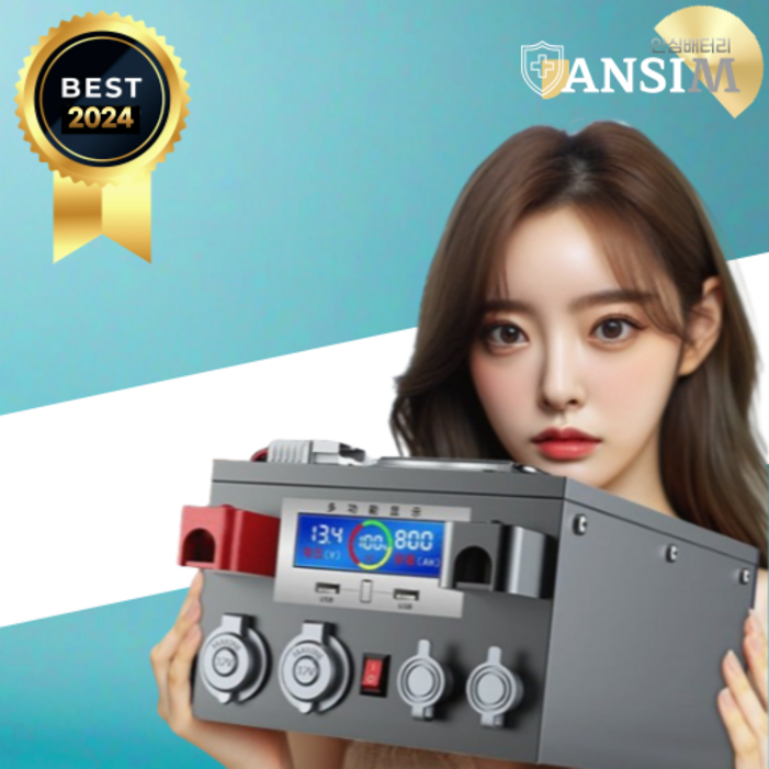 안심배터리 대용량 인산철 배터리 파워뱅크 화물차 캠핑카 고출력 휴대용