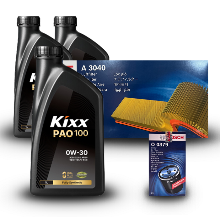 GV80 JX1 2.5터보 가솔린 엔진오일세트 킥스 파오100 0W30 구 PAO 1