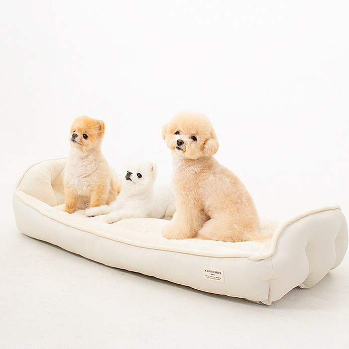 초코펫하우스 강아지 방석 쿠션 침대 로얄 사각 방석 2.0 패밀리형, 퍼플