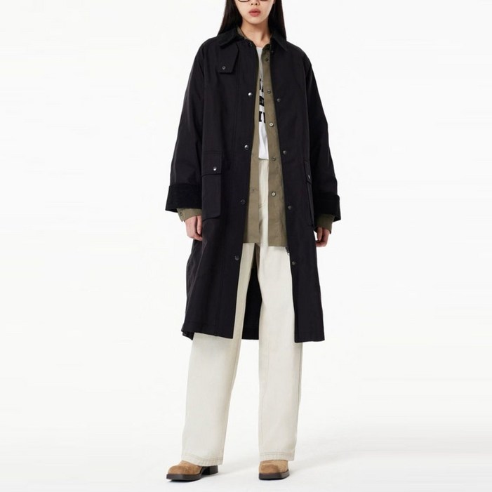 스튜디오 톰보이 카라배색 트렌치코트(9174311971)CT 304279