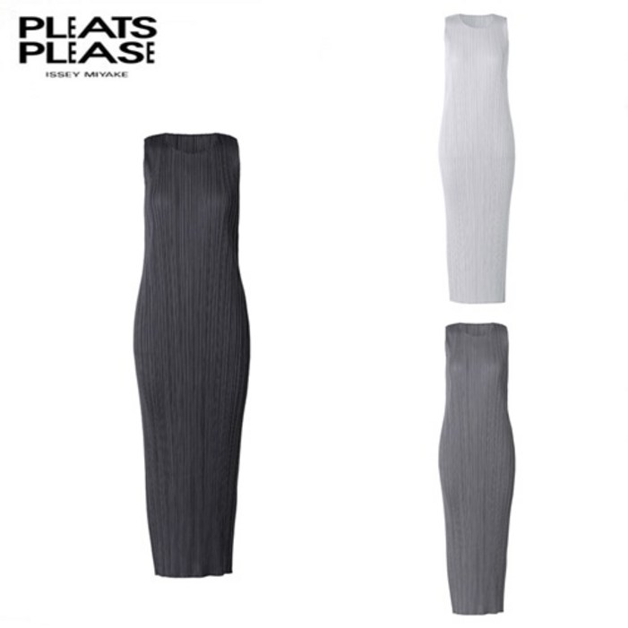 당일발송 이세이미야케 플리츠플리즈 PLEATS PLEASE 베이직 롱 원피스