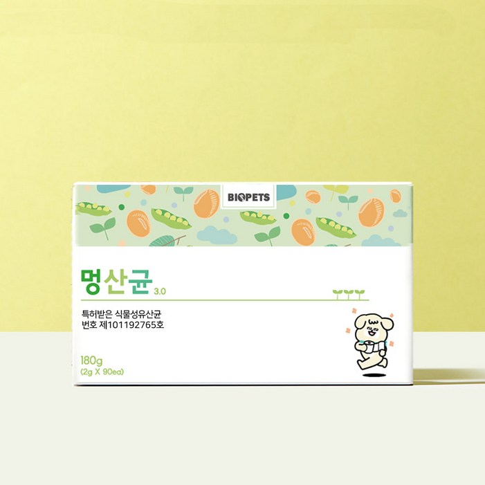 강아지 고양이 유산균 바이오펫츠 멍산균 60g 30EA, 180g, 3개 강아지 고양이 유산균 바이오펫츠 멍산균 60g 30EA, 180g, 3개