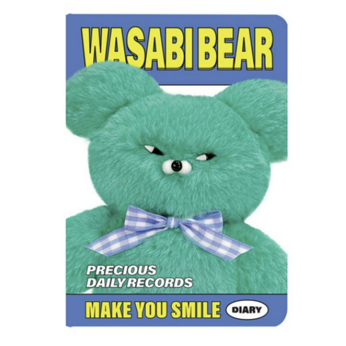 핑크풋 와사비베어 만년 다이어리, 단일 색상, 1개