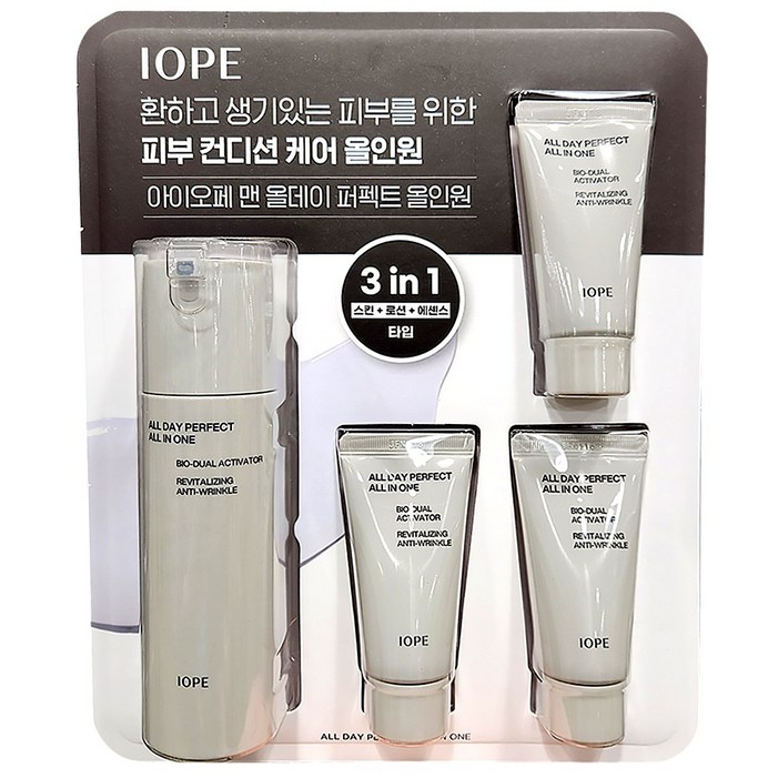 아이오페 맨 올데이 퍼펙트 올인원 120ml30ml X 3개