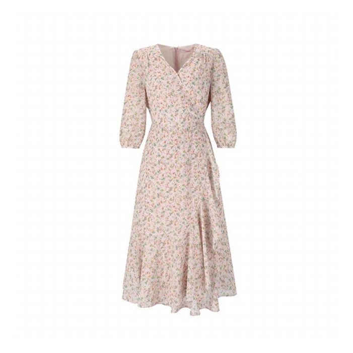 숲 숲  플로럴 쉬폰 원피스 SZ4OP35