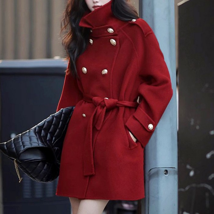 대박난박양 트렌치 모직 하프코트 대박난박양 트렌치 모직 하프코트