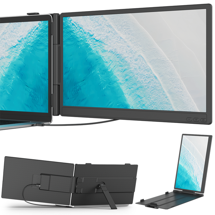 KEFEYA 14인치 FHD IPS 노트북 휴대용 듀얼 스크린 포터블 보조 모니터