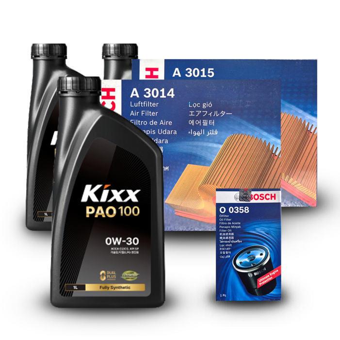 스팅어 CK 3.3터보 가솔린 엔진오일세트 킥스 파오100 0W30 PAO100 구 파오1