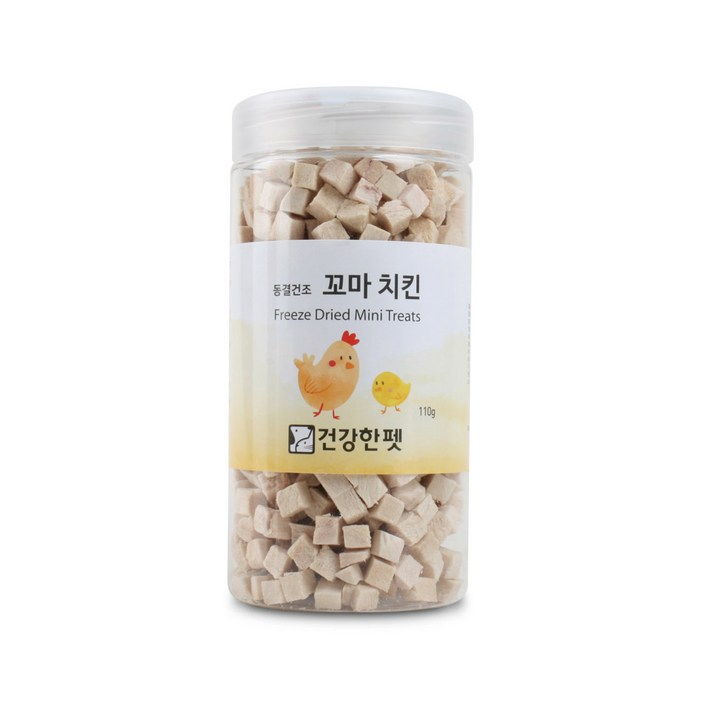건강한펫 동결건조 꼬마트릿 치킨 110g
