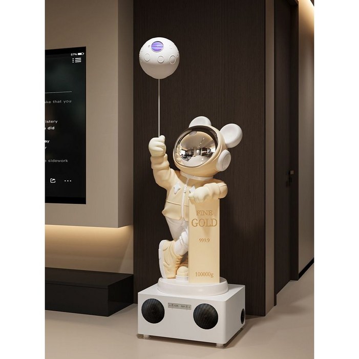 별무드등 우주비행사 LED 플라즈마 취침등 달, 우주비행사 램프부스149cm